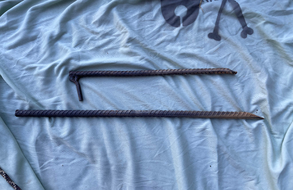 Rebar ground pegs